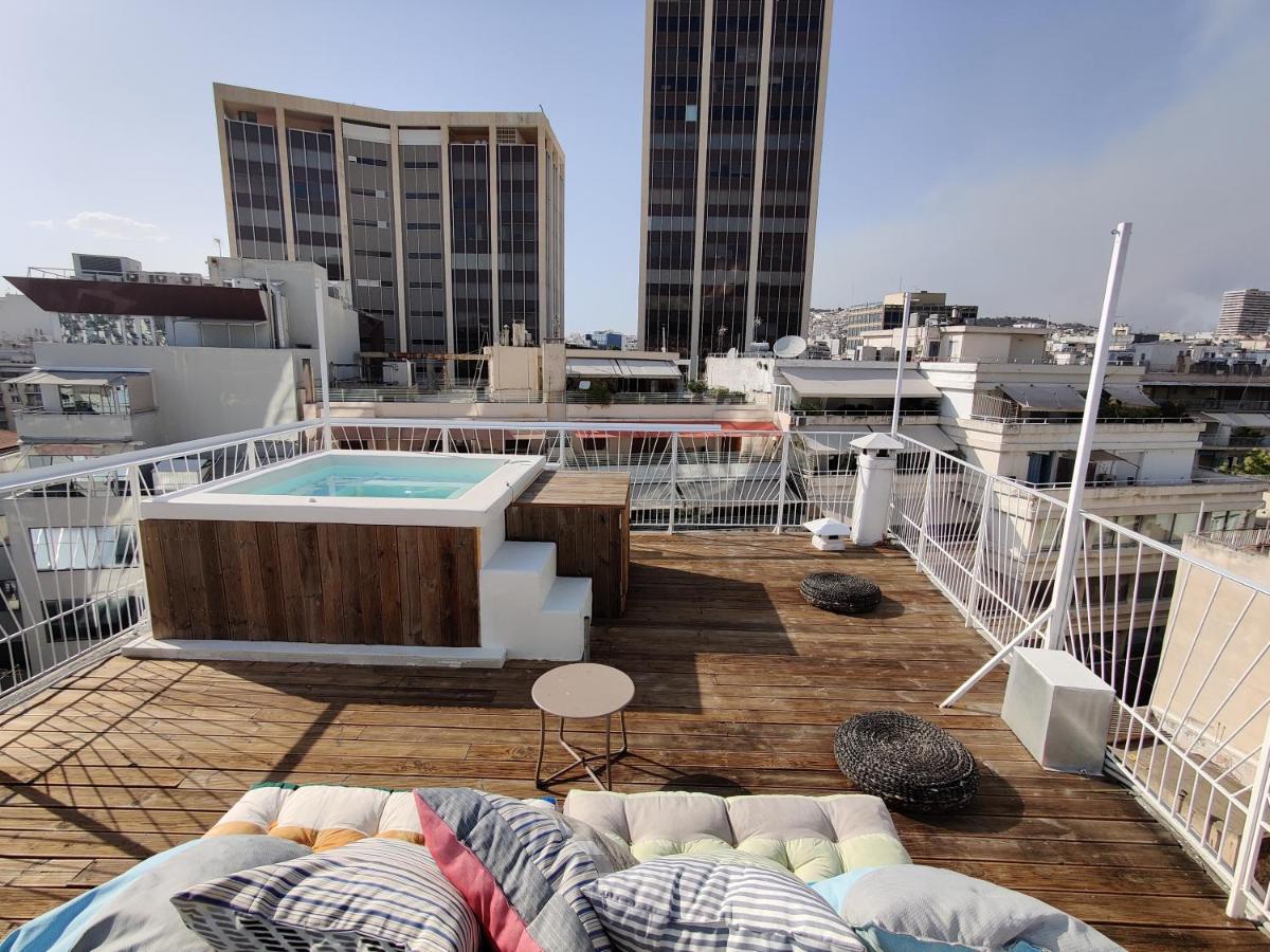 Unique Solar Penthouse With Jacuzzi And Sauna In Central Афины Экстерьер фото